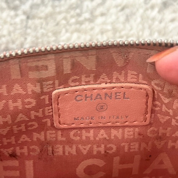 Vintage Chanel Pink Lambskin Precious Symbols Pochette - Picture 8 of 15